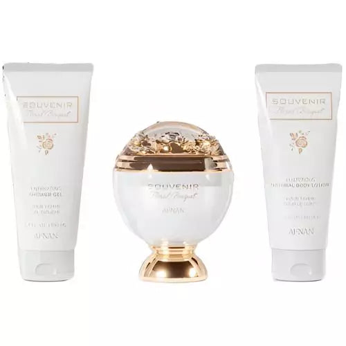 Estuche Souvenir Floral Bouguet Edp Afnan 100ML+100ML S/G+100ML B/L Mujer- Inspirado en Delina Parfums de Marly