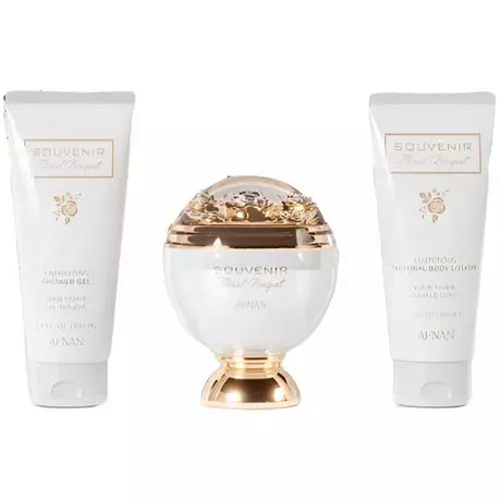 Estuche Souvenir Floral Bouguet Edp Afnan 100ML+100ML S/G+100ML B/L Mujer- Inspirado en Delina Parfums de Marly