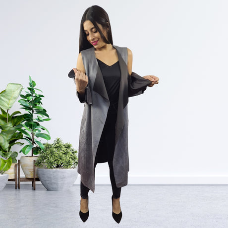 Blazer Vero Moda Gris Style ELIEEN L/S COAT(VMC-FL)