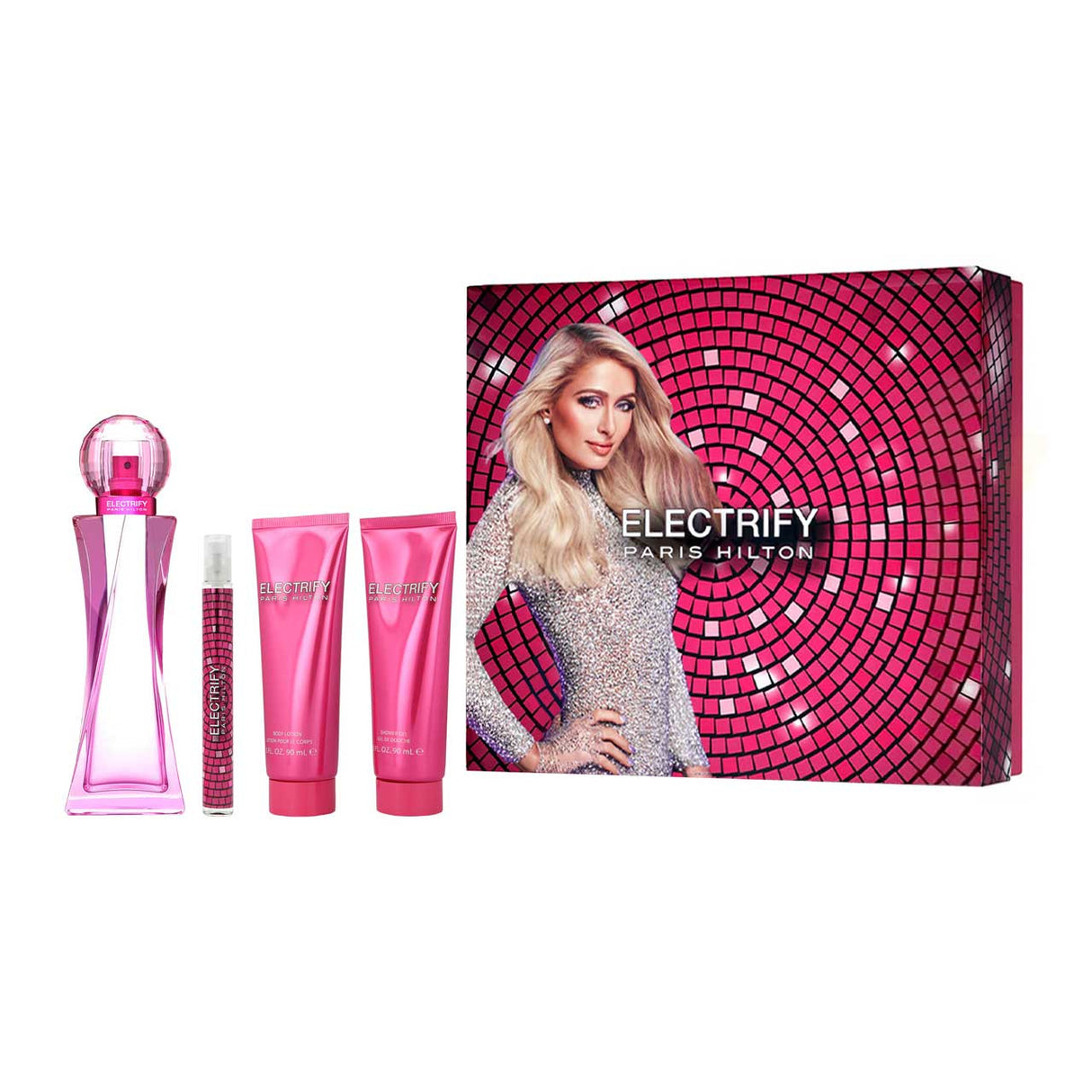 Estuche Electrify P.Hilton Edp 100ml+10ML+90ml+ B/L+90ml S/G Mujer
