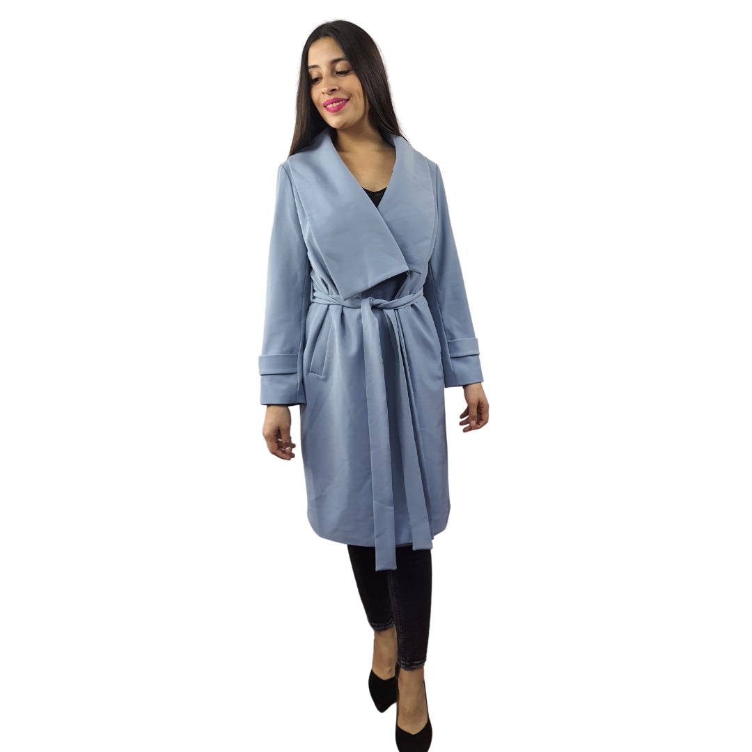 Blazer Vero Moda Azul Claro Style STRING L/S COAT(VMC-NC)