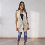 Tapado Vero Moda Beige Style KAREN WAISTCOAT(VMC-NE-EC-2)