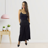 Pantalon Vero Moda Negro Style KELLY 9/10 WIDE PANTS(VMC-TP)