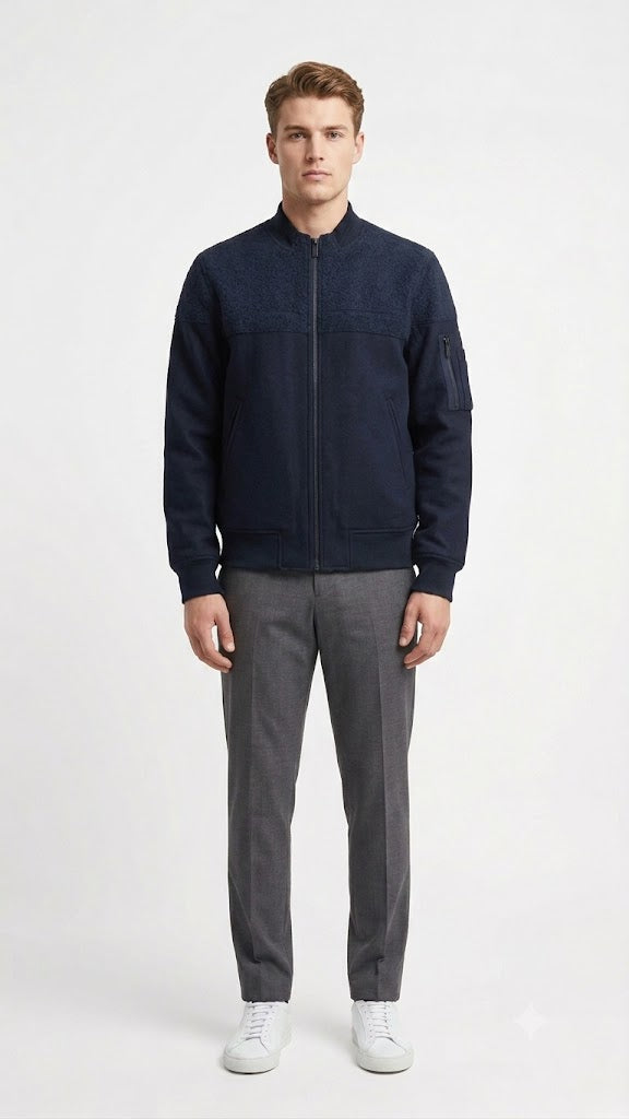 Chaqueta Azul Medianoche Para Hombre 5721
