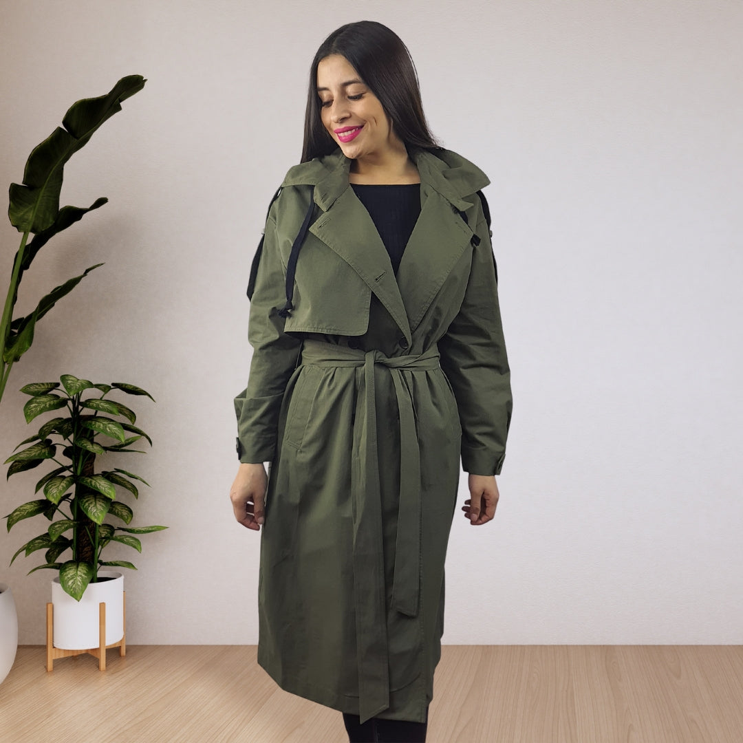 Chaqueta Vero Moda Verde Style YAWO L/S COAT(NC)