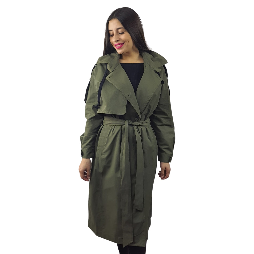 Chaqueta Vero Moda Verde Style YAWO L/S COAT(NC)