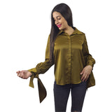 Blusa Vero Moda Verde Style JACQUES L/S SHIRT(VMC-DR)