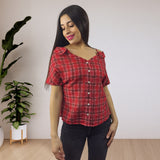 Blusa Vero Moda Roja Style CACTUS 1/2 SHIRT(FL)