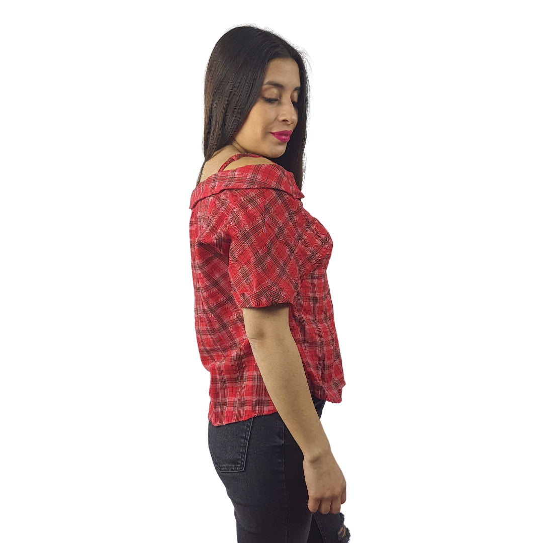 Blusa Vero Moda Roja Style CACTUS 1/2 SHIRT(FL)