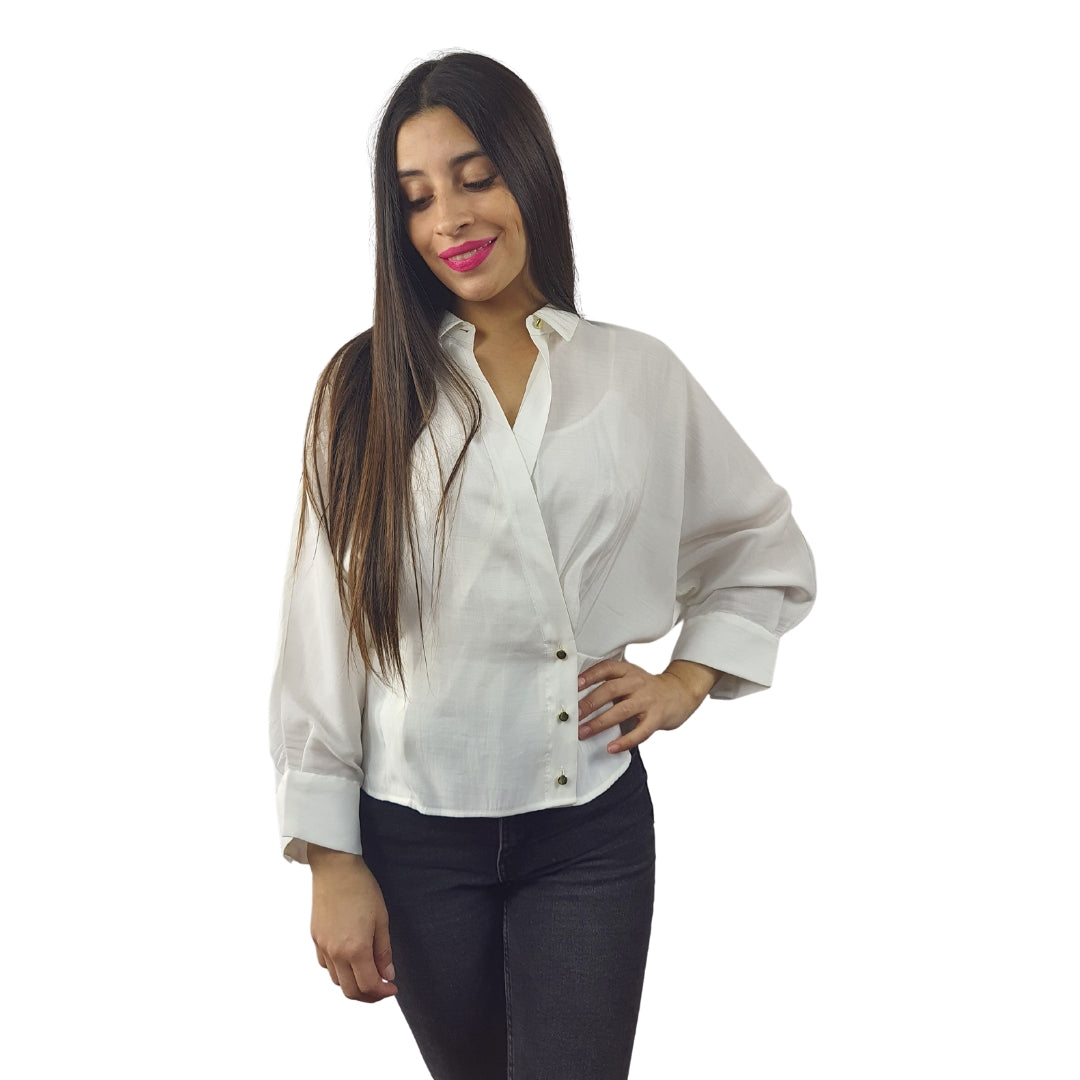 Blusa Vero Moda Blanco Style IRELAND 3/4 SHIRT(RN)