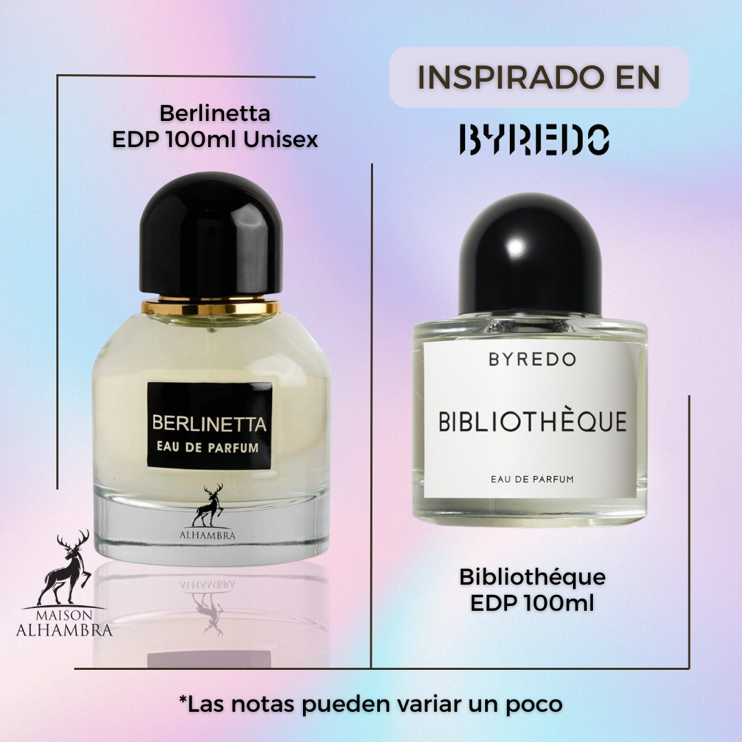 Berlinetta 100Ml unisex Maison Alhambra Perfume - Inspirado en Bibliotheque Byredo