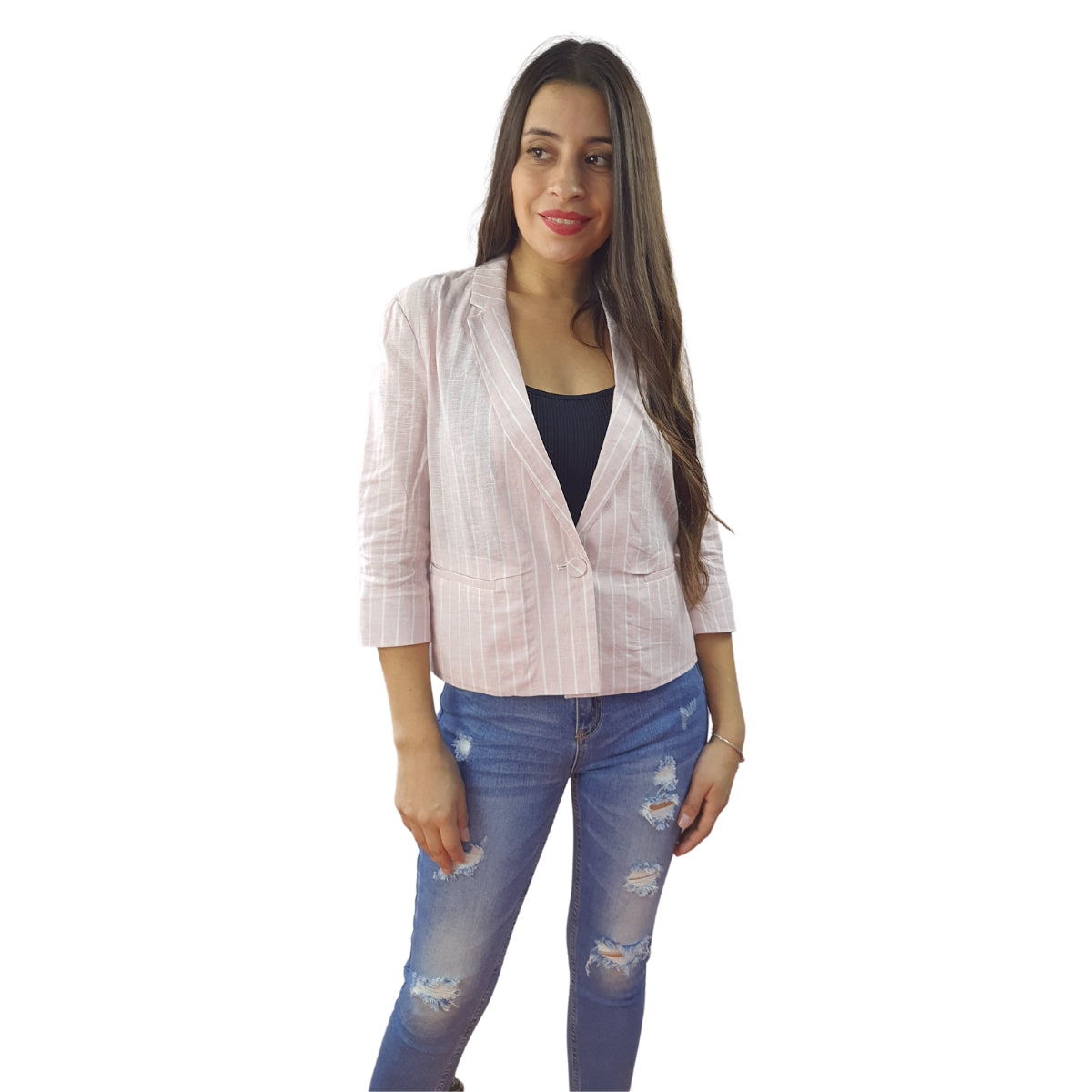 Blazer Vero Moda Rosado Style FRANK 3/4 BLAZER(TP)