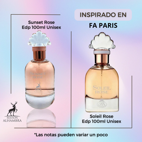 Sunset Rose 100Ml Unisex Maison Alhambra Perfume- INSPIRADO EN SOLEIL ROSE