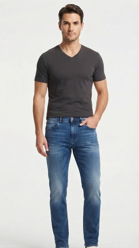 Jeans Denim Azul Medio Seleceted Hombre 9078