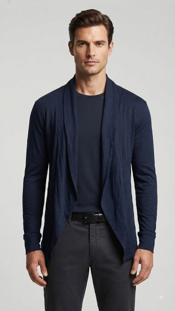 Polera Azul Marino Selected Hombre 3464