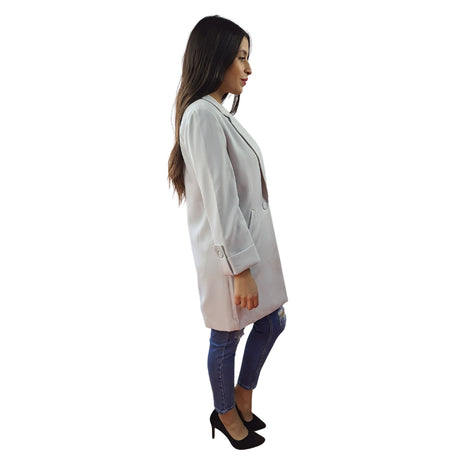 Blazer Vero Moda Gris Claro Style BEATRICE 7/8 BLAZER(NC)