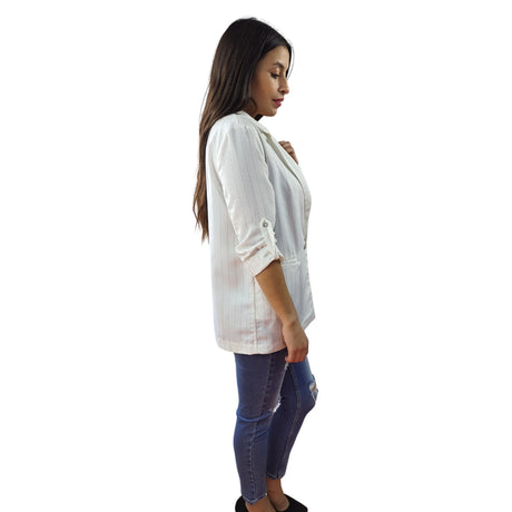 Blazer Vero Moda Blanco Style VICKY 7/8 BLAZER(SL)