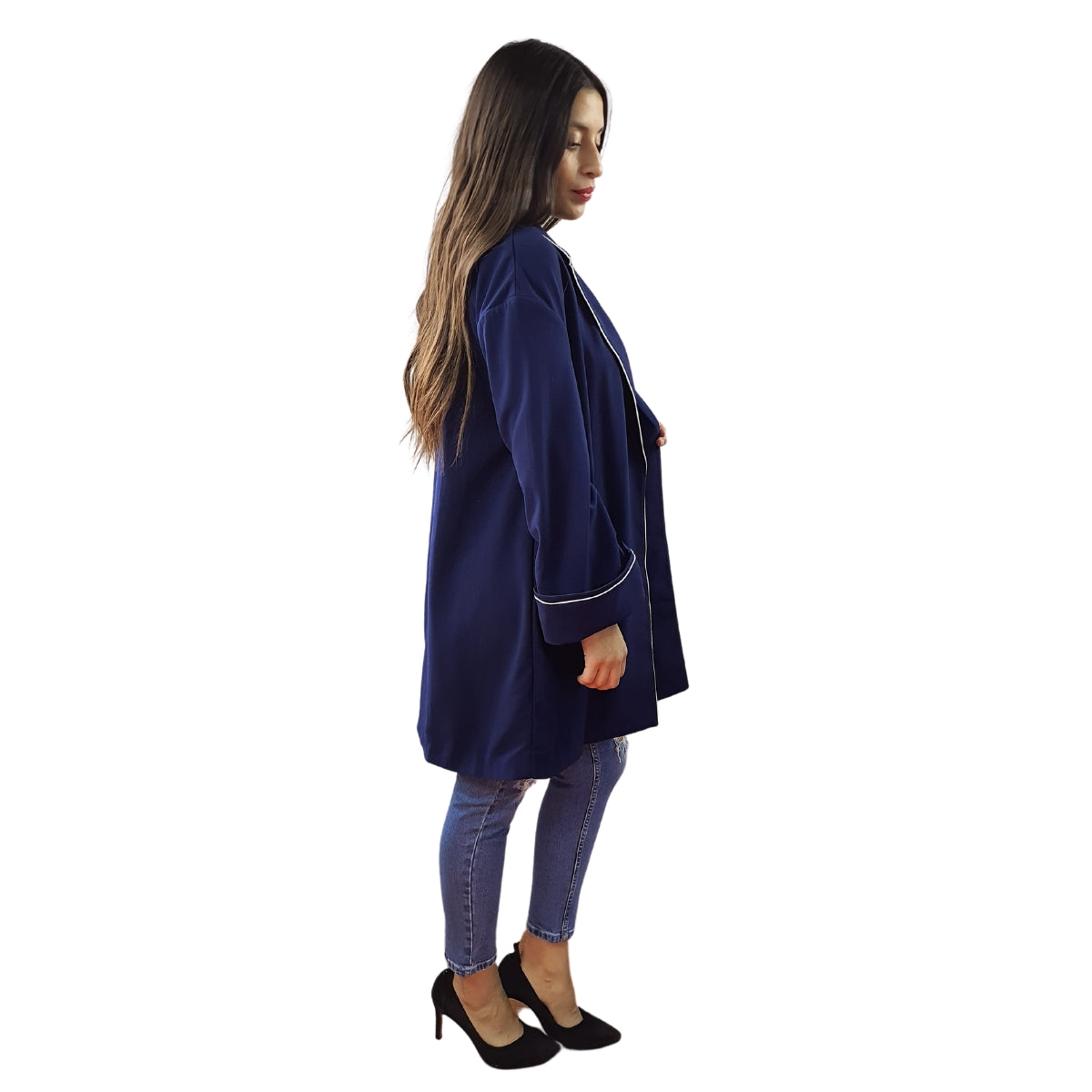 Blazer Vero Moda Azul Style LIN L/S JACKET(VMC-NC)