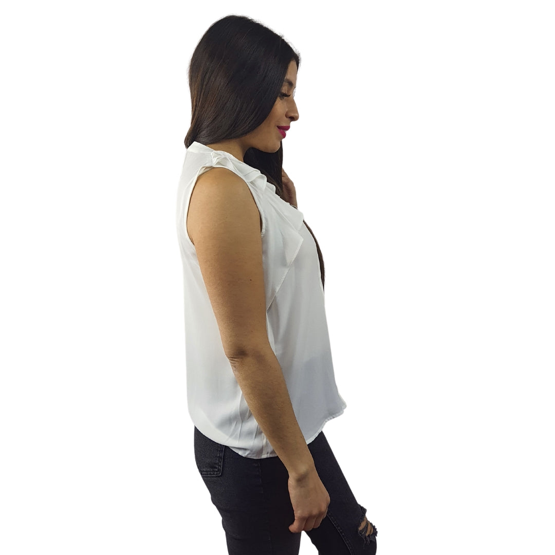 Blusa Vero Moda Blanco Style ANNA S/L SHIRT(VMC-NN)