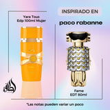 Lattafa Yara Tous EDP 100 ML Mujer - Inspirado en a Fame Paco Rabanne