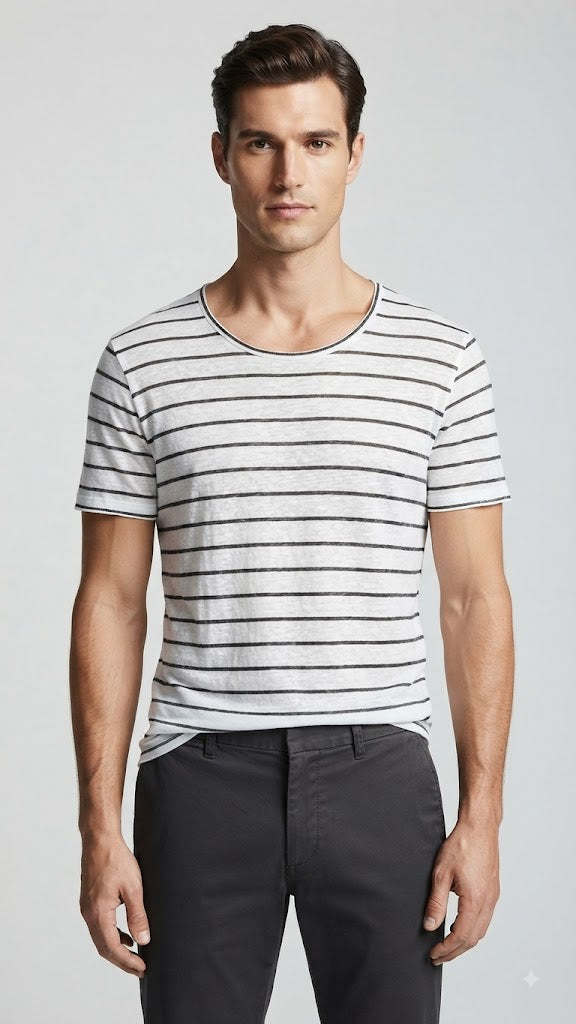 Polera Blanca Selected Hombre 8247