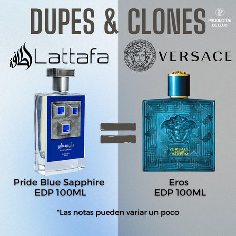 Pride Blue Sapphire 100Ml Edp Unisex Lattafa Perfume - Inspirado en Versace Eros