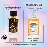 Raghba Wood Intense Lattafa 100Ml Edp Unisex- Inspirado en By The Fireplace de Maison Martin Margiela