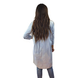Camisa Vero Moda Azul Claro Style BIKE 3/4 LONG DENIM SHIRT(RN)