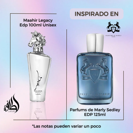 Maahir Legacy Lattafa 100Ml  Edp Unisex- Inspirado en Parfums de Marly Sedley