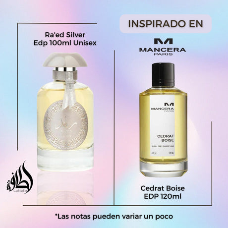 Ra'ed Silver 100Ml Edp Unisex Lattafa Perfume- Inspirado en Cedrat Boise