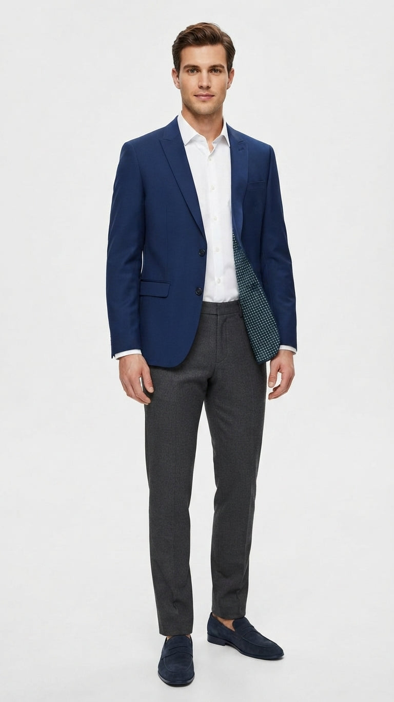 Blazer Medianoche Azul Selected Hombre 4949