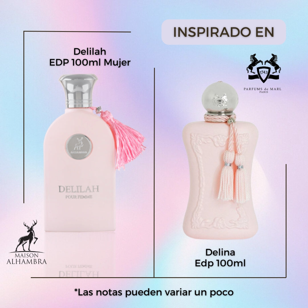 Delilah Maison Alhambra Lattafa Edp 100ML Mujer - Inspirado en Delina De Parfums de Marly