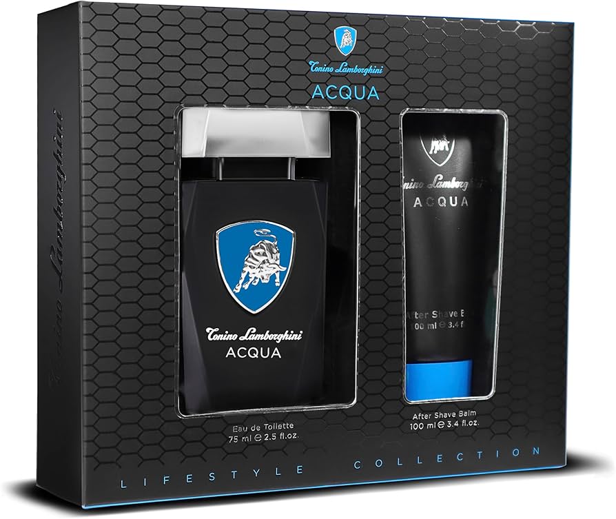 LAMBORGINI ACQUA 2PC SET 75ML EDT+AFTER SHAVE