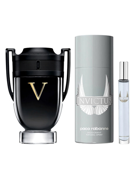 Estuche Invictus Victory Paco Rabanne Edp 100ML+10ML+150 DEO Hombre(TIN)