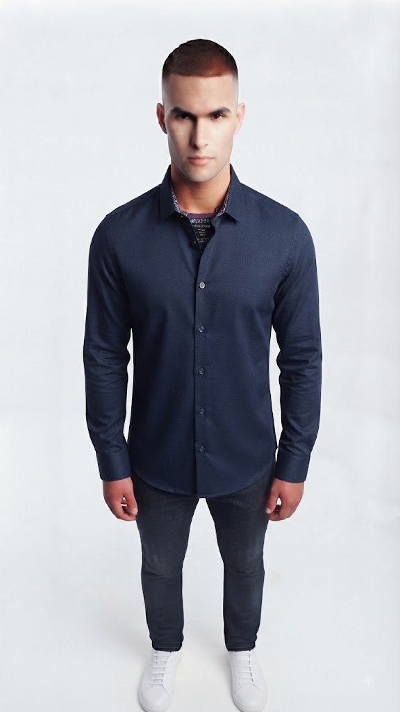 Camisa  Selected Azul Eléctrico Hombre 1311