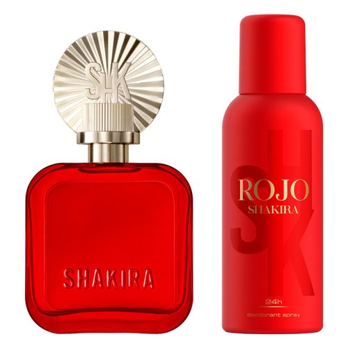 Estuche Shakira Rojo Edp 80Ml + 150ML Deo Mujer