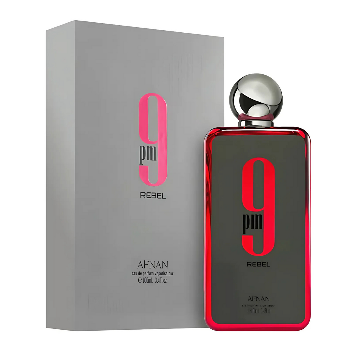 Afnan 9 PM Rebel EDP  100ML hombre  - Inspirado en Baccarat Rouge 540 de Maison Francis Kurkdjian Paris