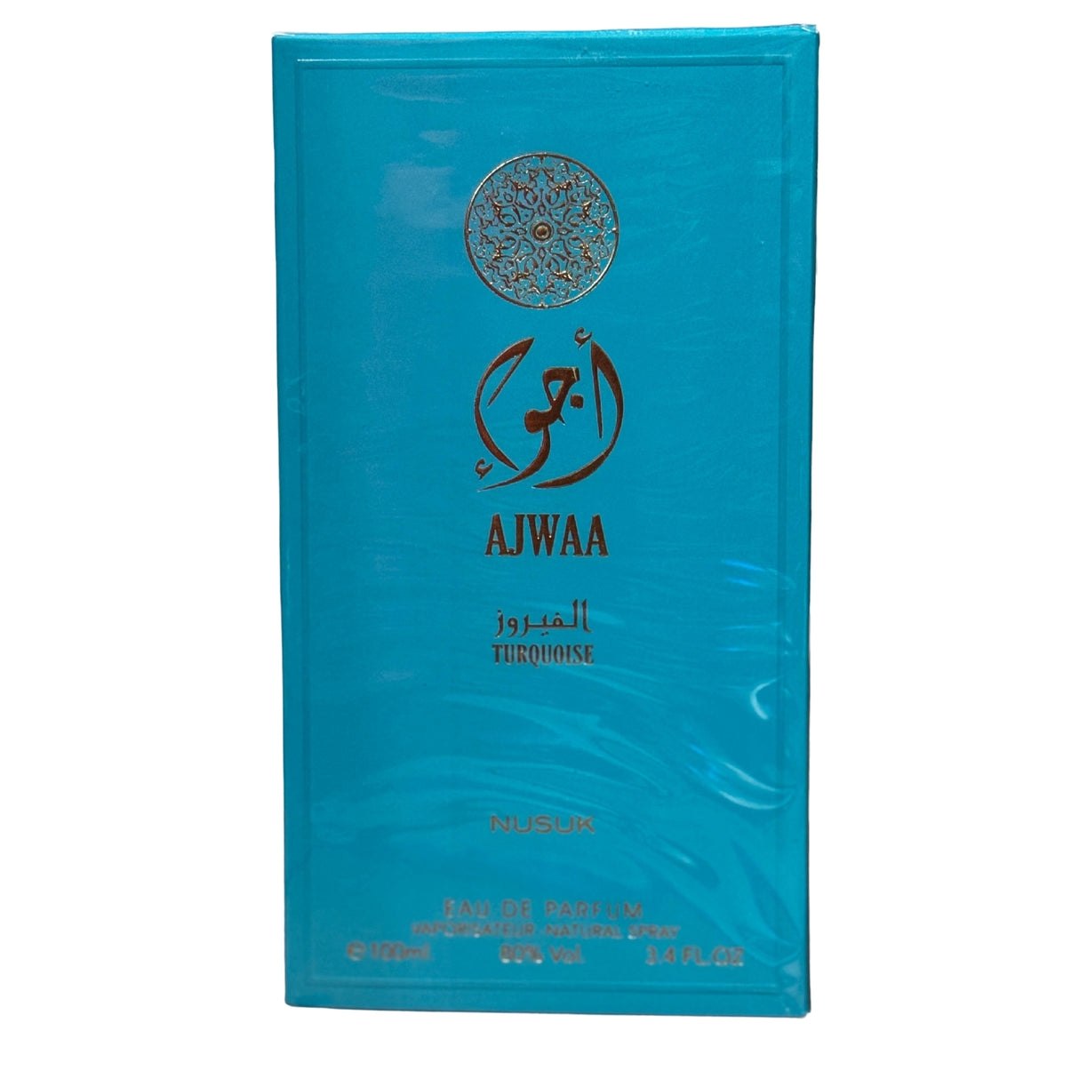 Ajwaa Turquoise Nusuk Edp 100ML Unisex- Inspirado en Valley Of Love Risala