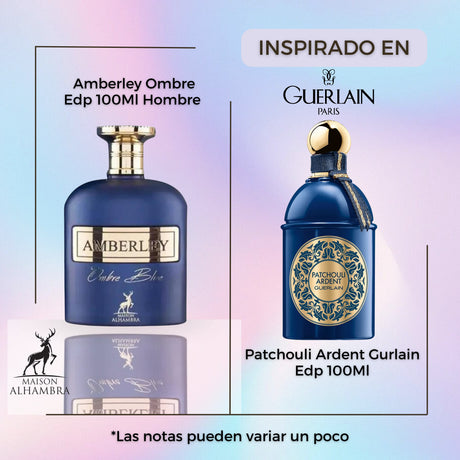 Amberley Ombre Blue Maison Alhambra Edp 100ML Hombre- Inspirado en Les Absolus d Orient Patchouli Ardent Guerlain