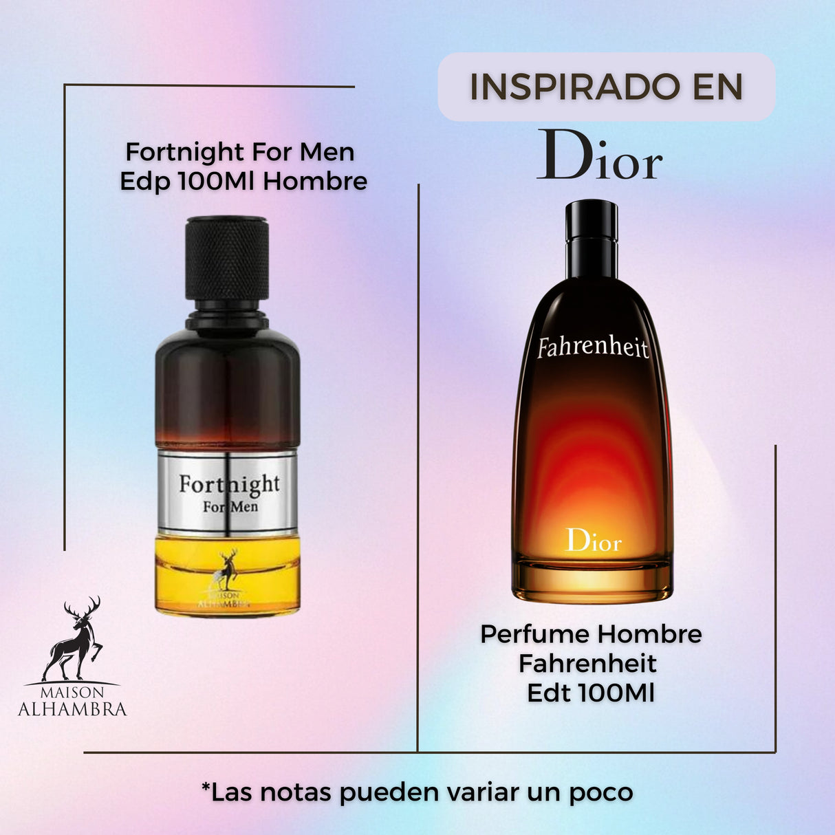Fortnight For Men Maison Alhambra Edp 100Ml  Hombre - Inspirado en Fahrenheit Dior