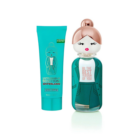 Estuche Sisterland Green Jasmine Benetton Edt 80Ml + 75ML B/L Mujer