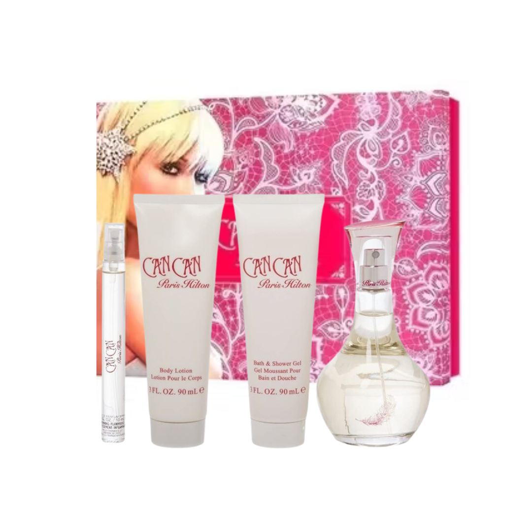 Estuche Can Can Paris Hilton Edp 100ML+10ML+90ML B/L + 90ML S/G Mujer