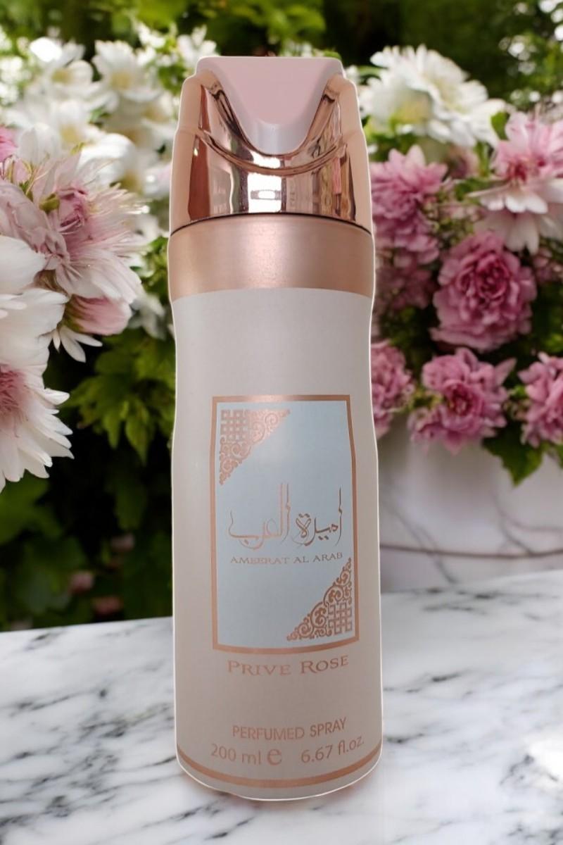 Desodorante Ameerat Al Arab Prive Rose  Lattafa Spray 200Ml Mujer