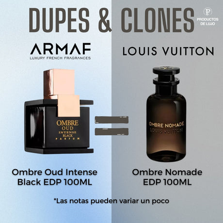 Ombre Oud Intense Black Armaf Parfum 100Ml Unisex - Inspirado en Ombre Nomade Louis Vuitton