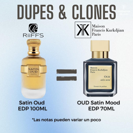 Satin Oud Riiffs Edp 100Ml Mujer- Inspirado en OUD SATIN MOOD