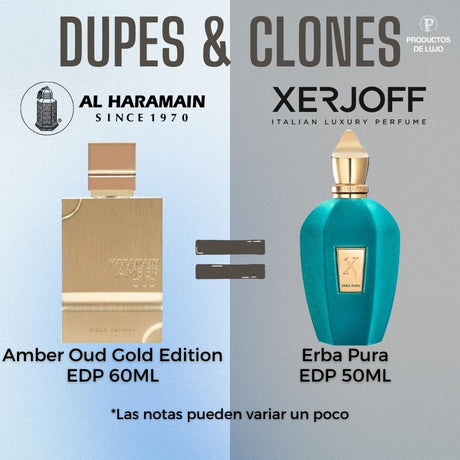 Amber Oud Haramain Gold Edition Edp 60Ml Unisex - Inspirado en Erba Pura Xerjoff.