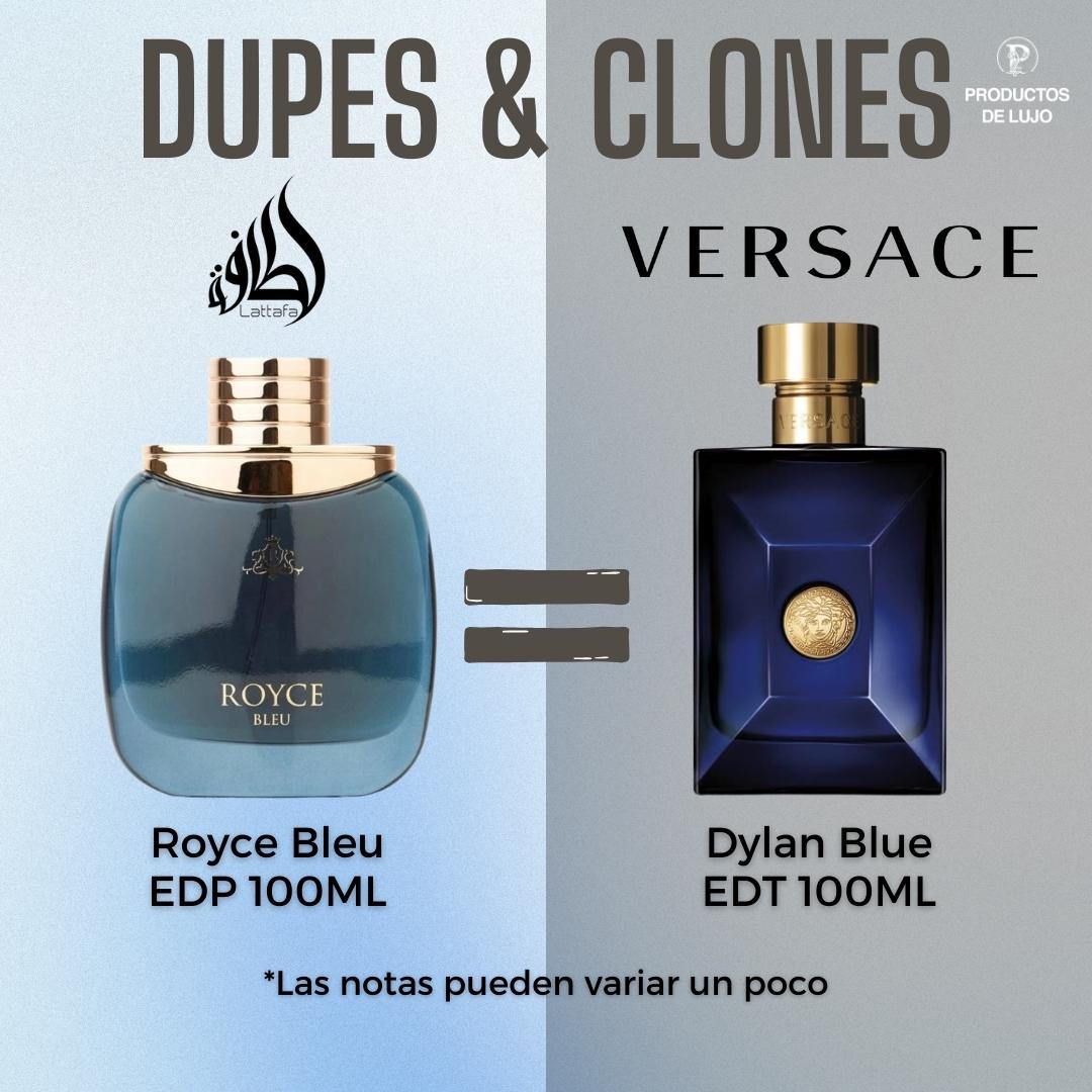 Royce Bleu Edp 100 Hombre Lattafa - Vurv - Inspirado en Versace Pour Homme Dylan Blue Versace