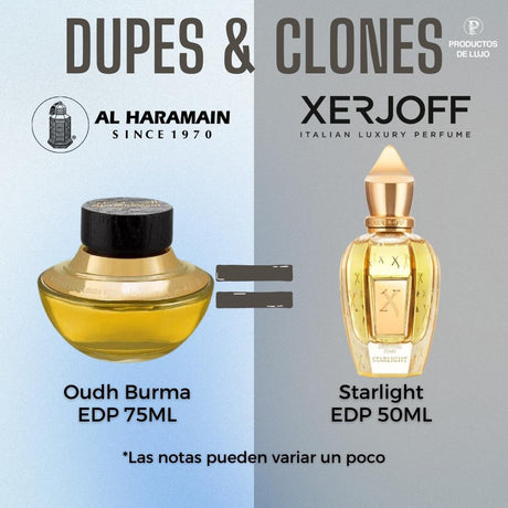Oudh Burma 50 Years Al Haramain Edp 75ML Unisex- Inspirado en Starlight Xerjoff