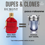Nitro Red Dumont Edp 100Ml Hombre-  Inspirado En Invictus