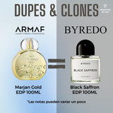 Marjan Gold Armaf Edp 100Ml Mujer- Inspirado en Black Saffron - Byredo